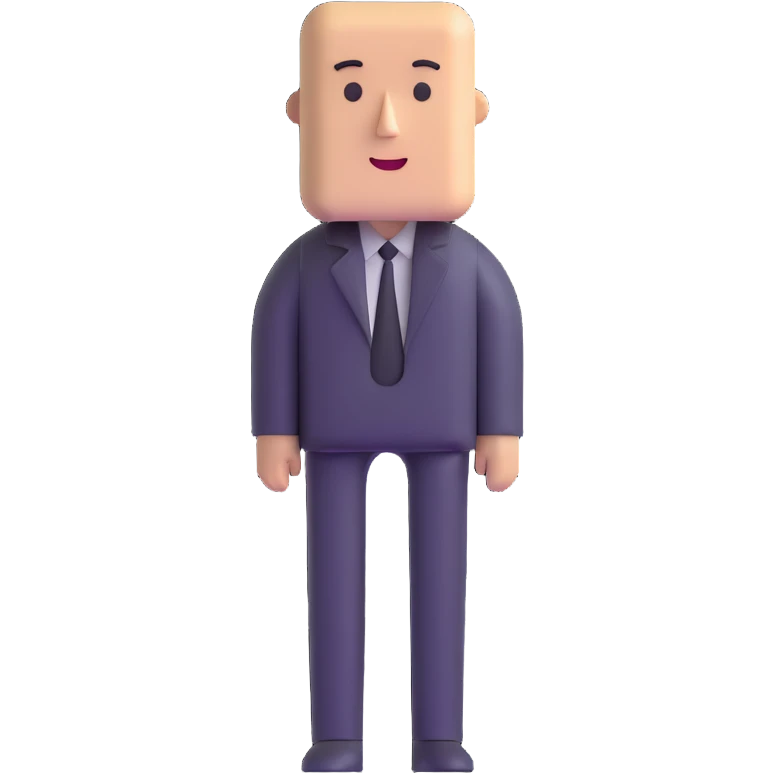 man with rectangle shaped head emoji