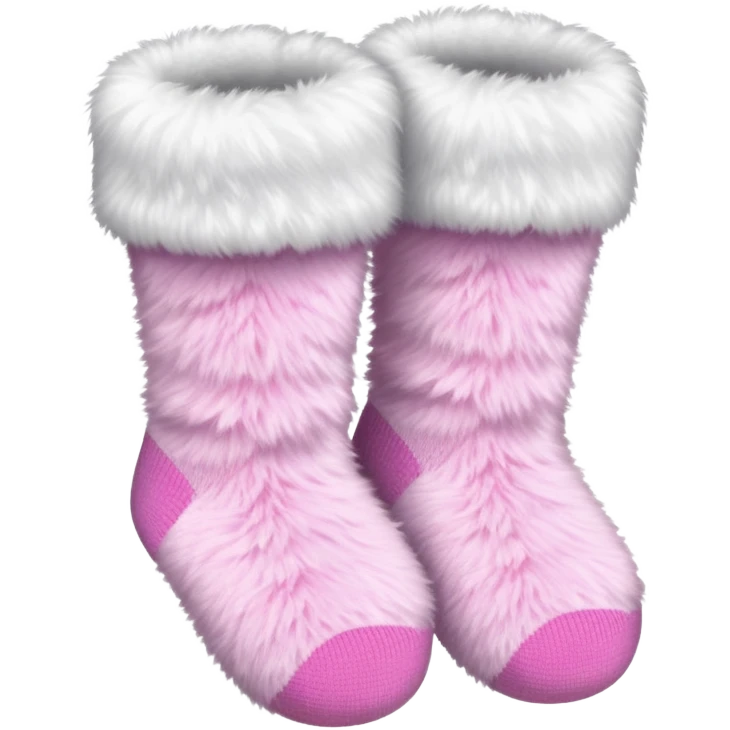 baby pink fuzzy socks emoji