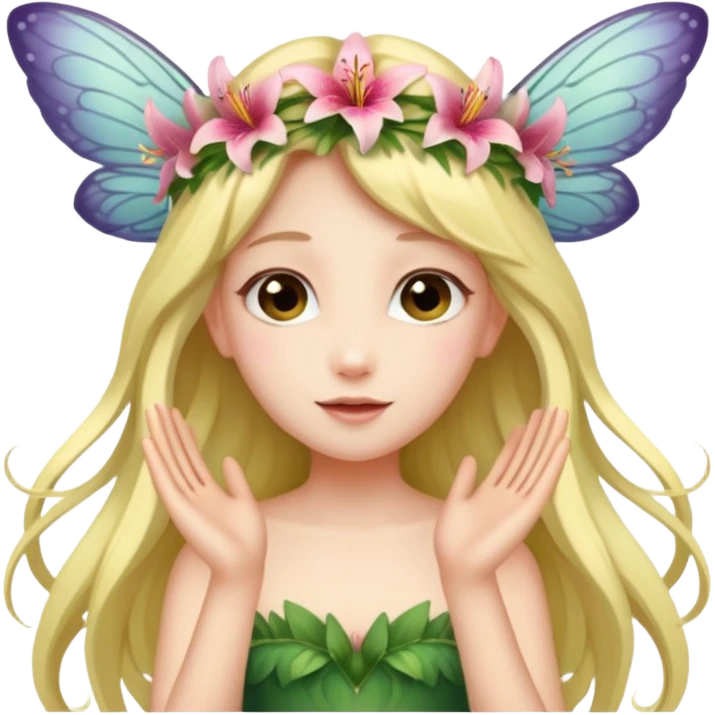Lily wings,Flower Fairy. emoji
