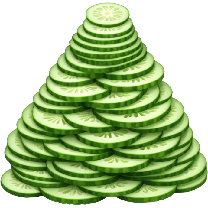 a big pile of grated green slices of vegetable emoji