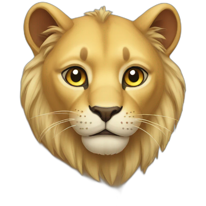 Lion cat emoji