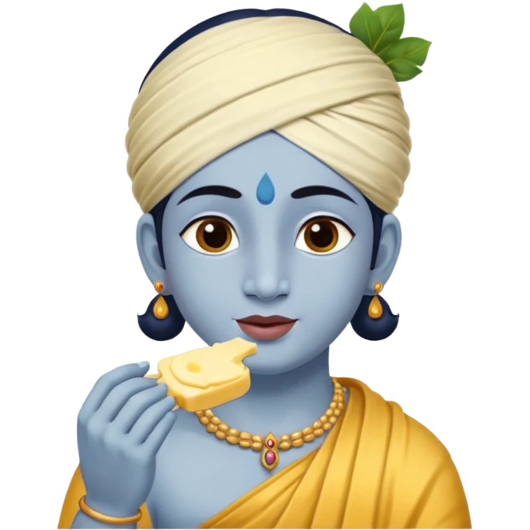  Krishna eating butter  emoji