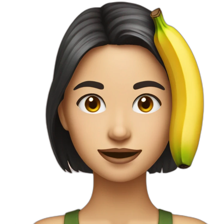 Emily Willis avec une banane emoji