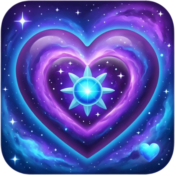 space themed heart emoji