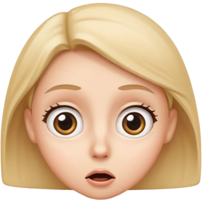 surprised face, wide eyes emoji