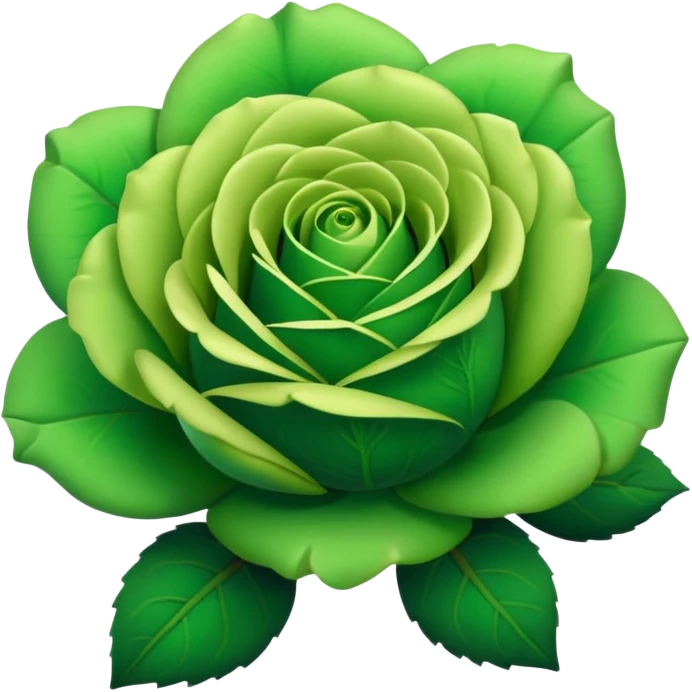 Green Rose emoji