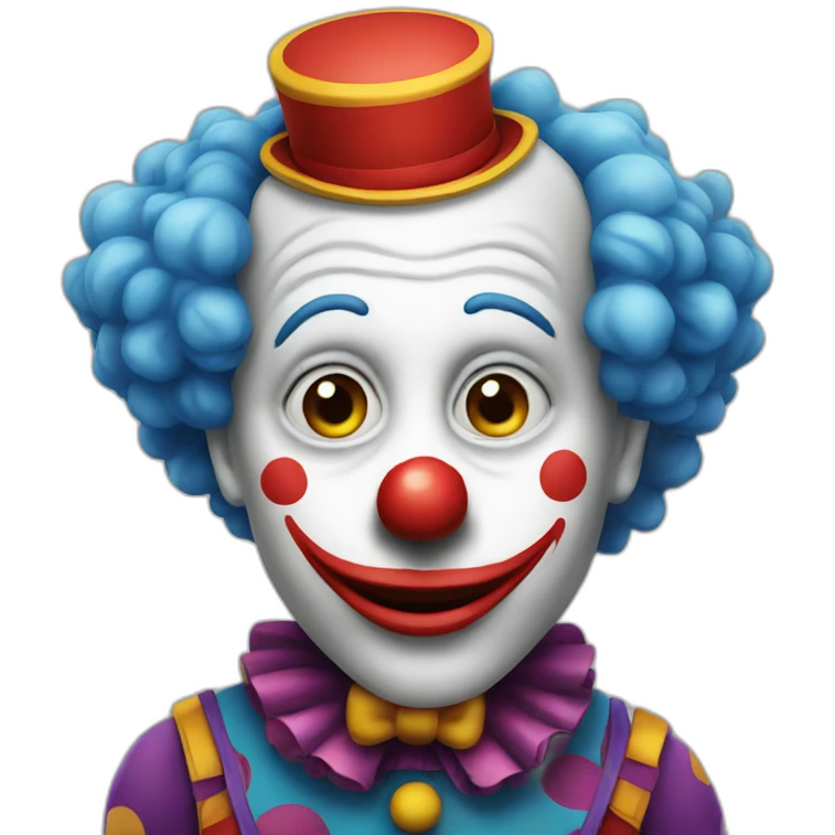 thinking clown emoji