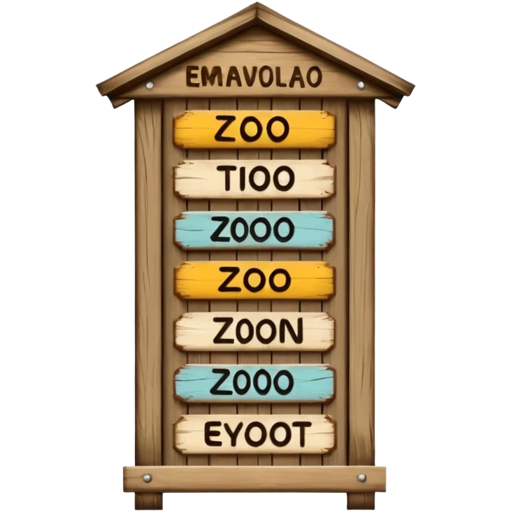 zoo entry board emoji