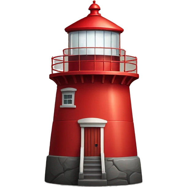 Red Lighthouse emoji