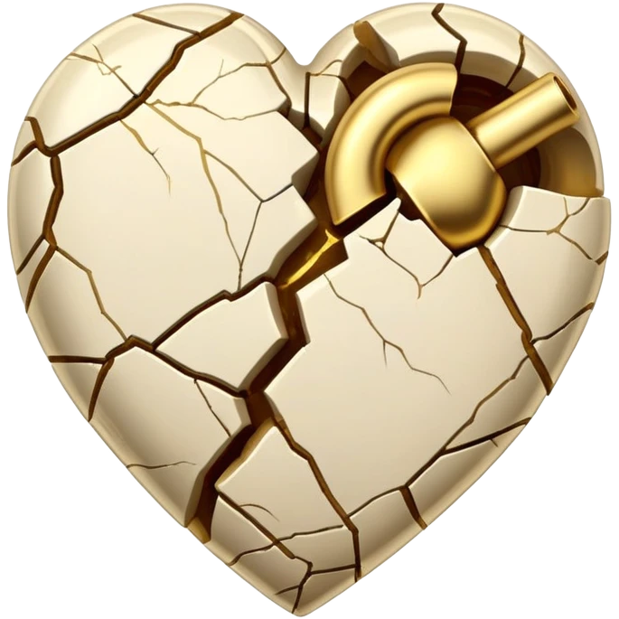 kintsugi repaired heart emoji