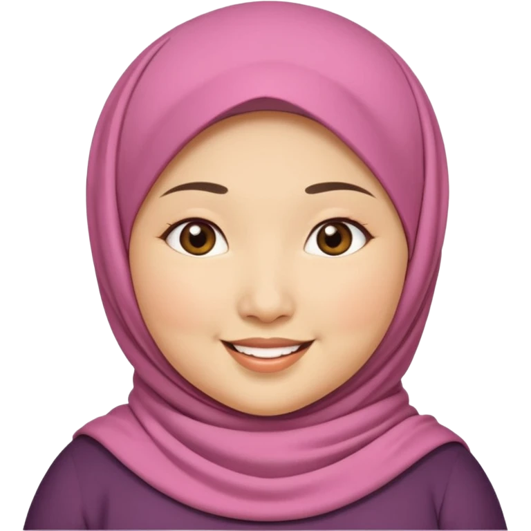 ASIAN WOMAN WITH HIJAB, CHUBBY emoji