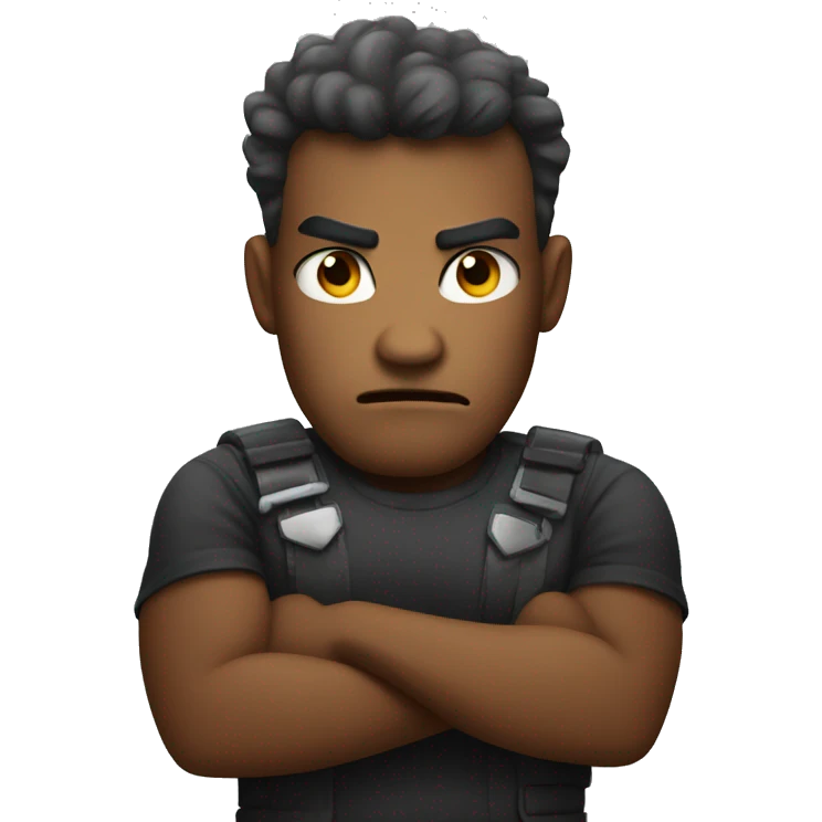 angry arms crossed  emoji