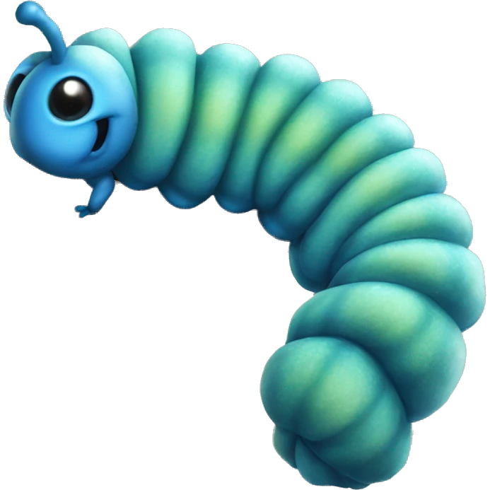 absolem blue catepillar realistic emoji