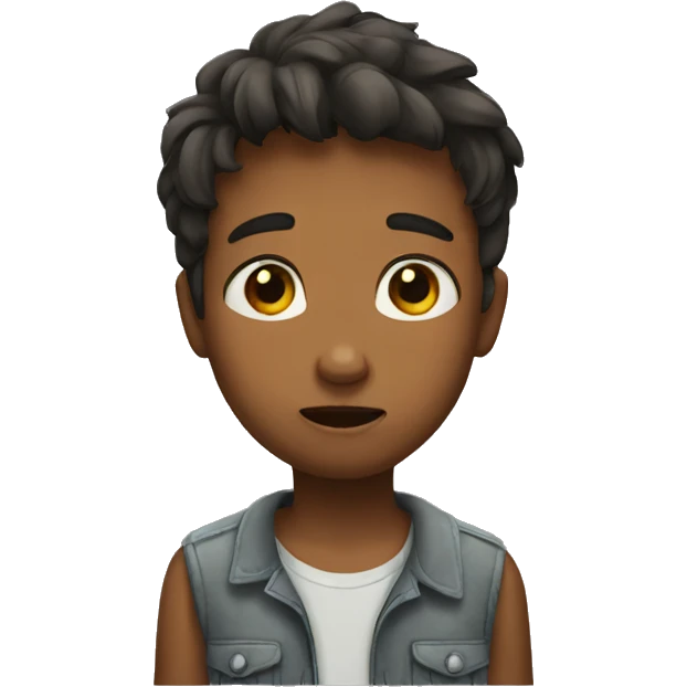 Boy saying sorry emoji