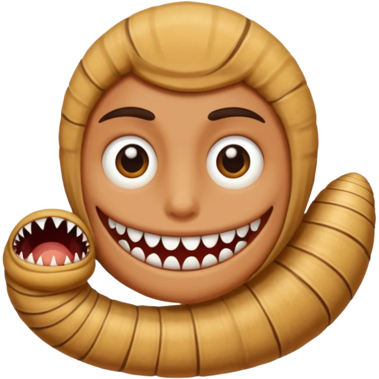 dune scarry only mouth sand worm emoji