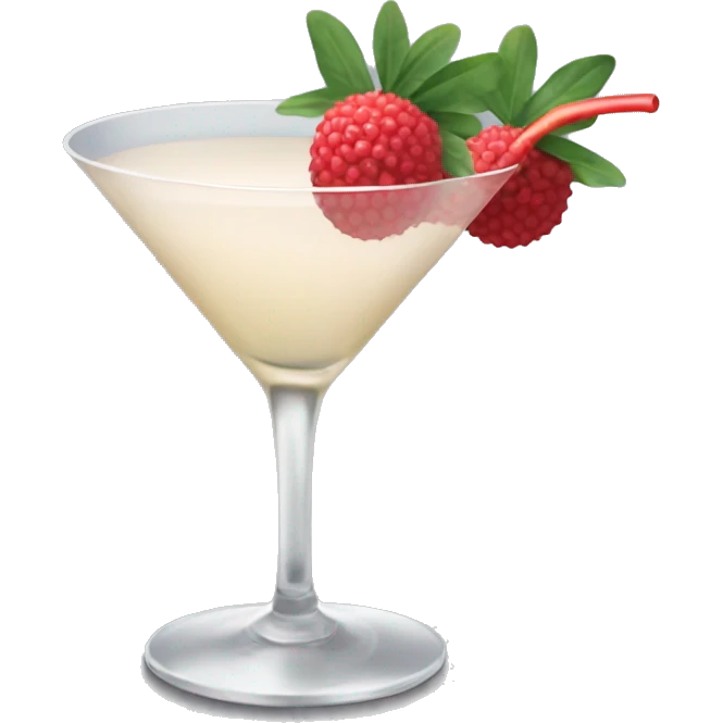 Lychee martini  emoji