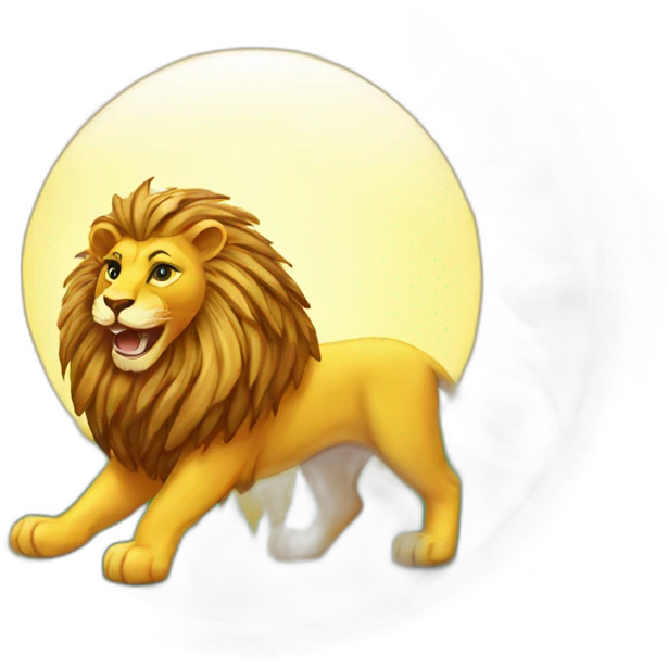 Iran lion and sun emoji