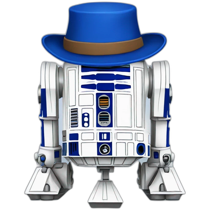 R2D2 with a Harry potter style hat emoji