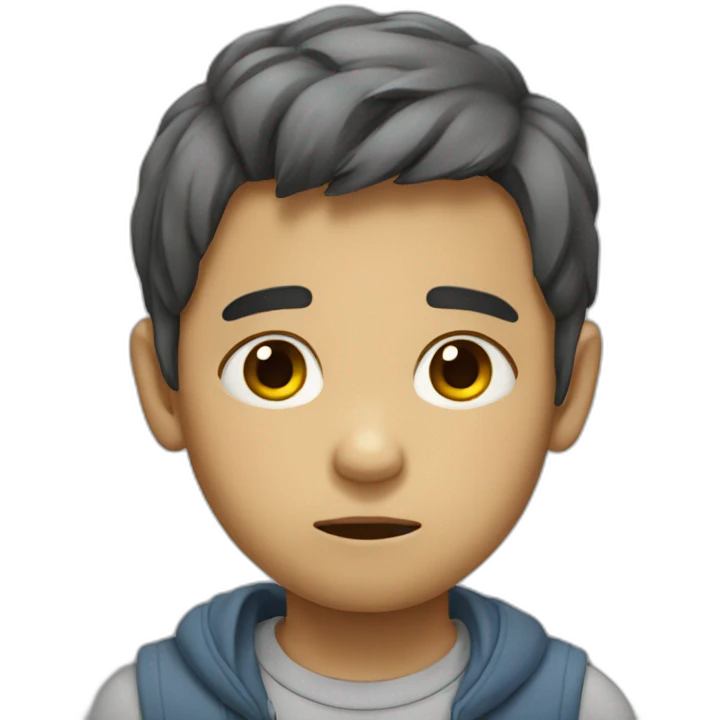 Niño triste emoji
