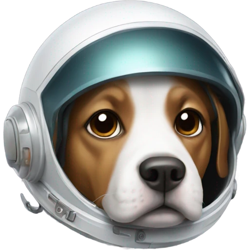 dog with space helmet emoji