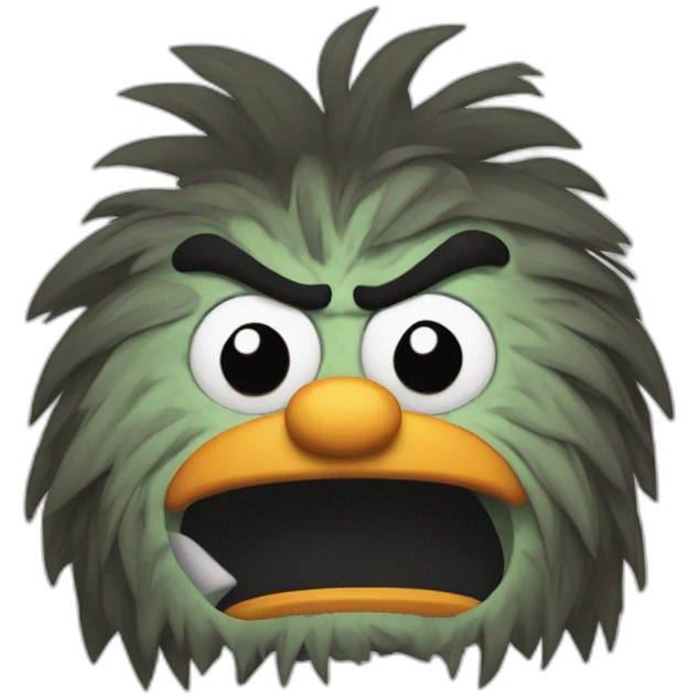Furiously angry muppet emoji