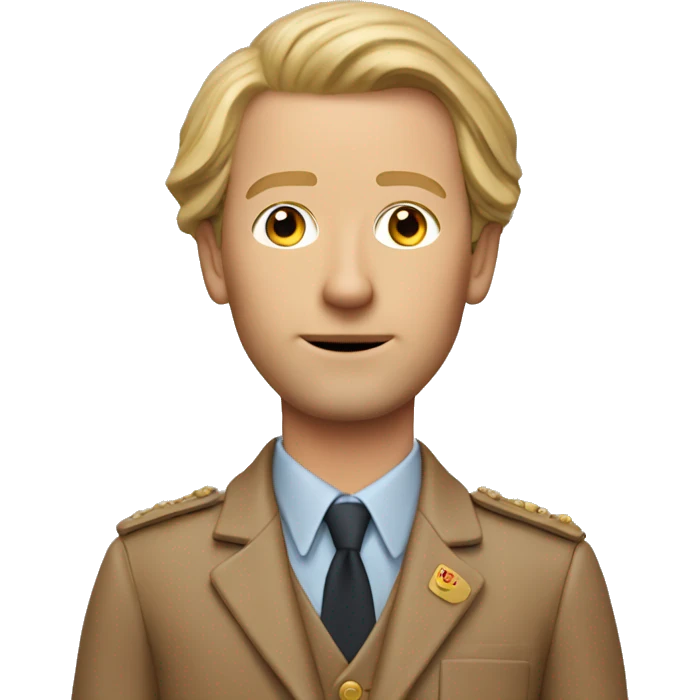 Professional ID photo of Wes Anderson emoji