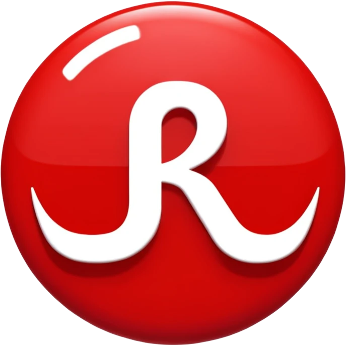 "Karma" word in bold font, vivid red color, glossy smooth lettering, 8k, 10000px, no lines, no background, no emoji icons, no emoji faces. Isolated, render emoji