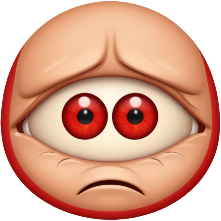 Angry Only single eye no body emoji