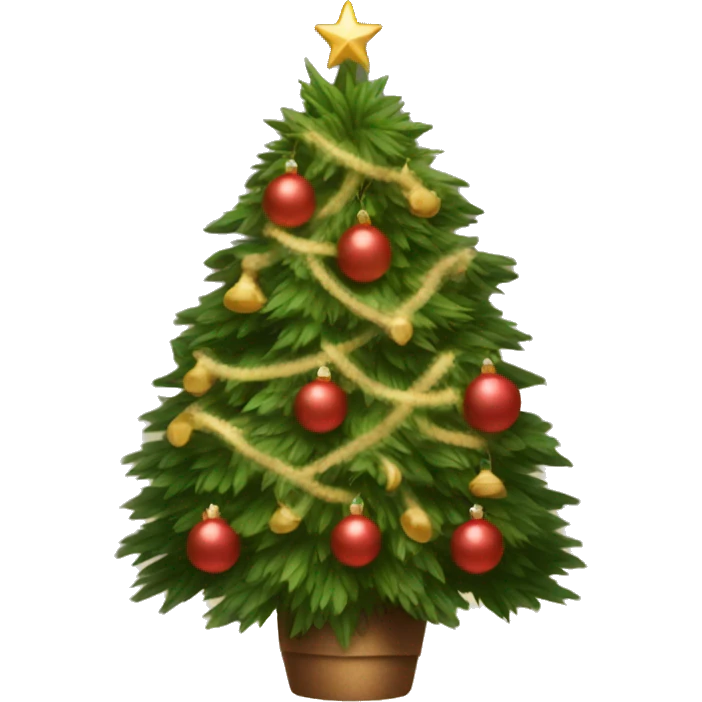 Cozy Christmas Tree Traditional Nostalgic Aesthetic  emoji