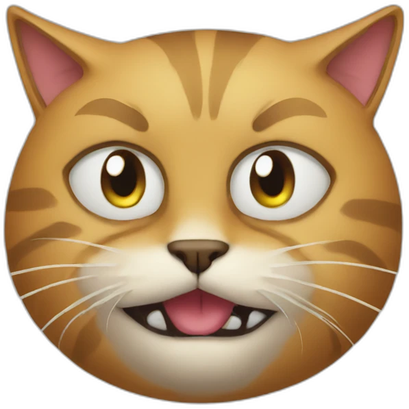 Bad cat emoji
