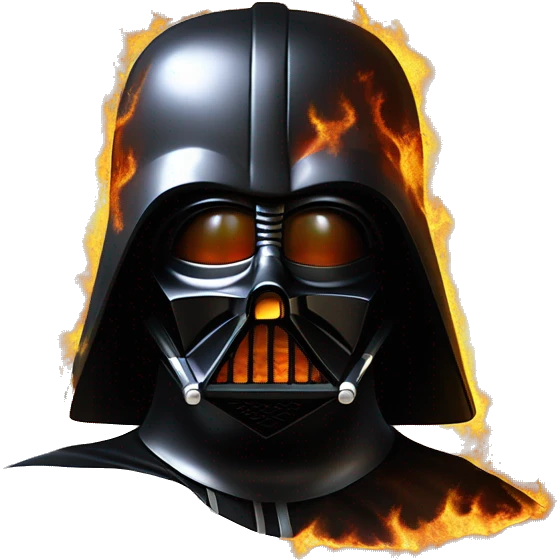 Darth Vader’s 1972 Winnebago rv rusted holographic flames  emoji