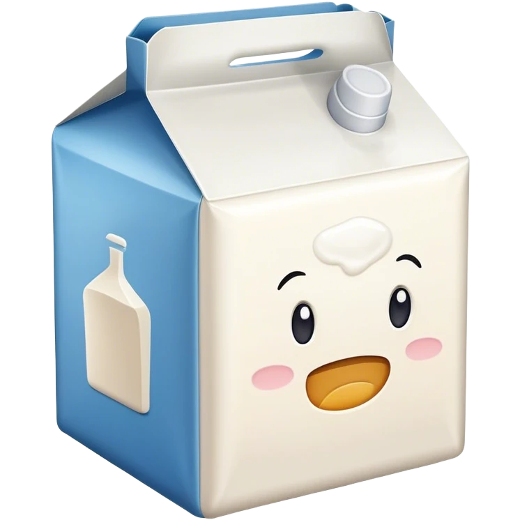 The front of the milk box emoji