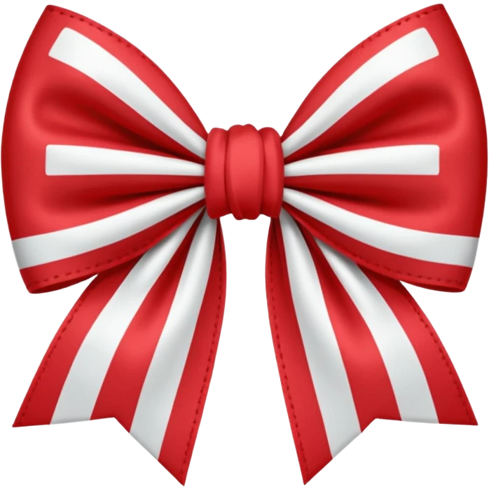 Red gingham bow emoji
