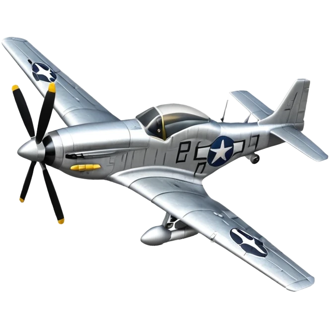 3D P51 mustang in combat emoji