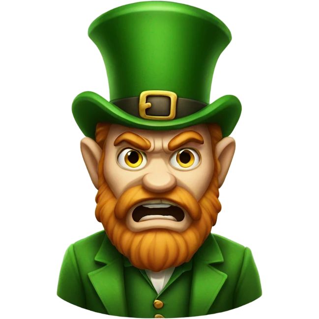 angry leprechaun  emoji