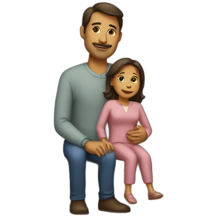 Mother on father emoji