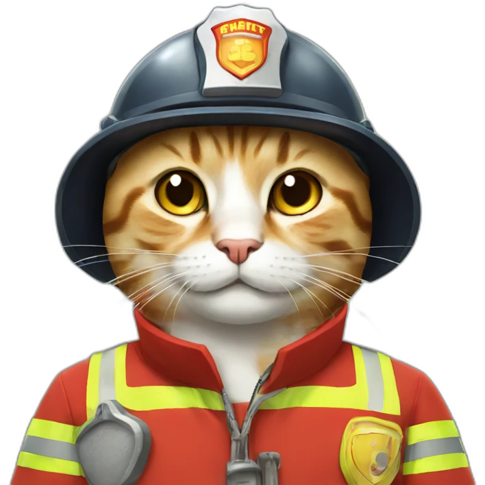 fireman cat emoji