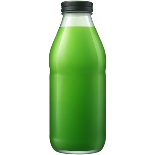Bottled green juice emoji
