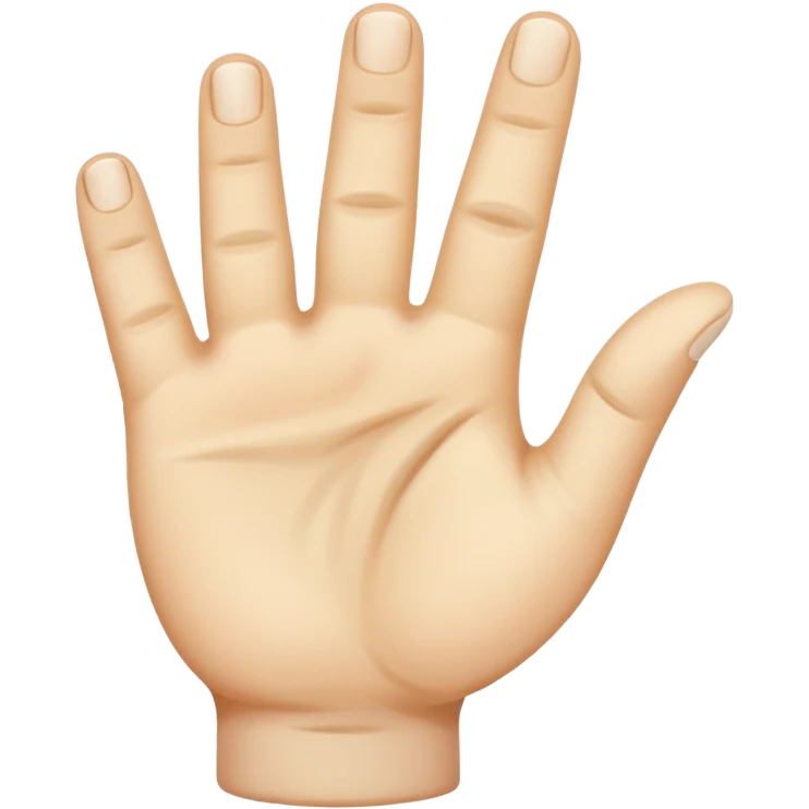 Hand missing a thumb  emoji