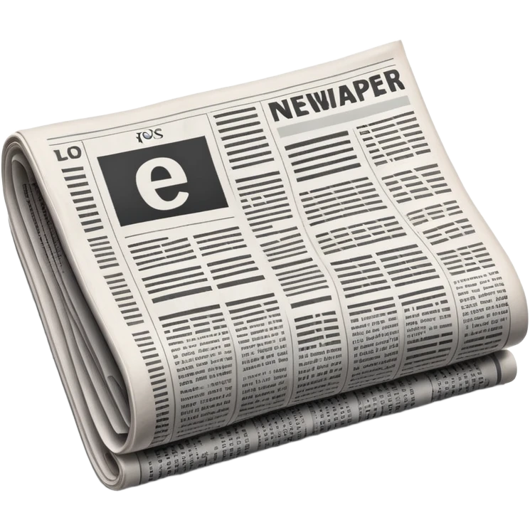 generate realistic detailed news paper emoji