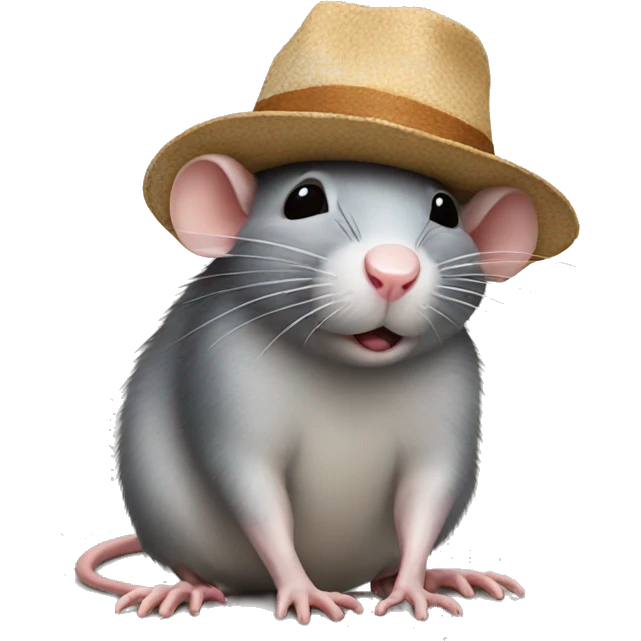 rat with a hat emoji