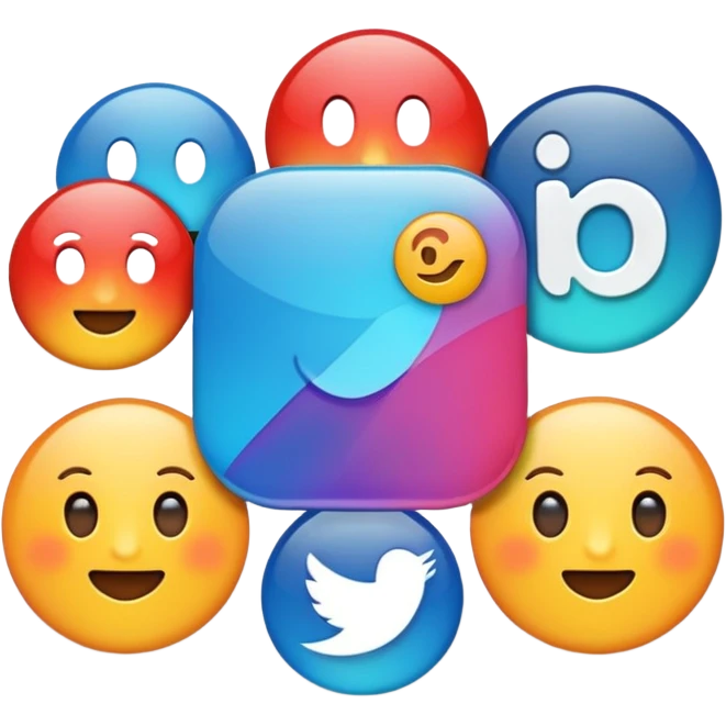 Social media app icon emoji