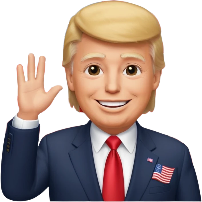 Donald Trump winning everything and America flag pimpin
  emoji