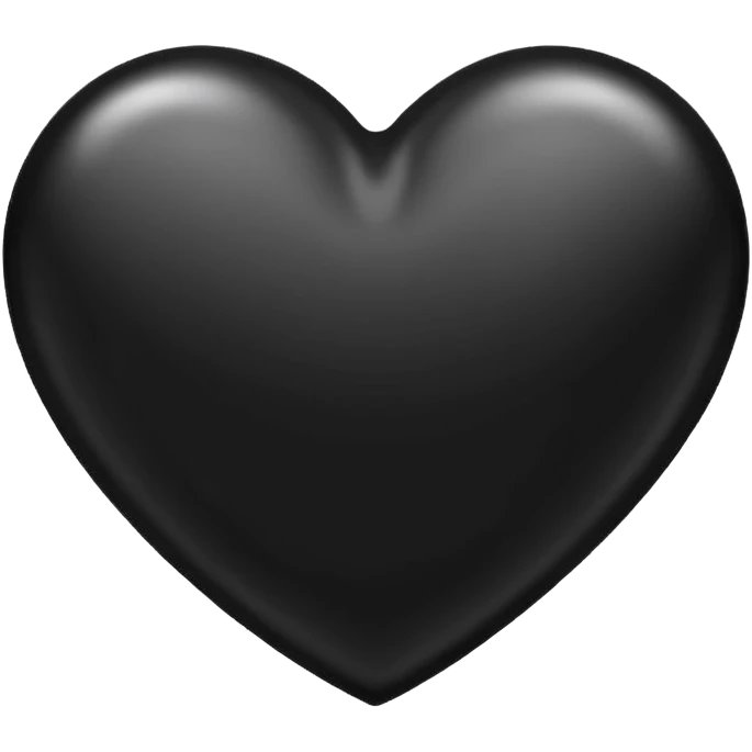 Fancy black heart emoji