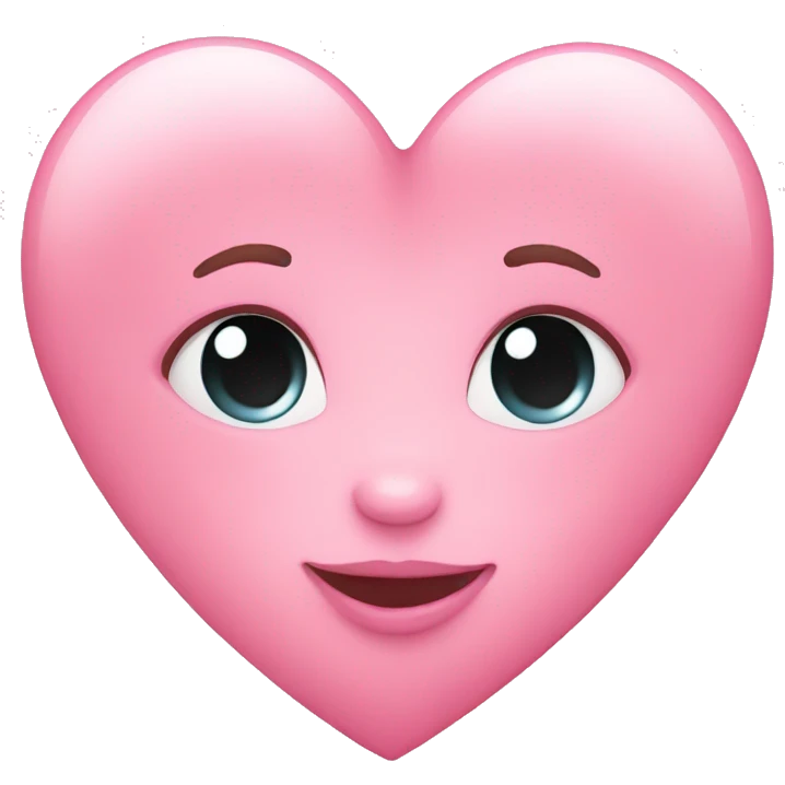 Baby pink heart emoji