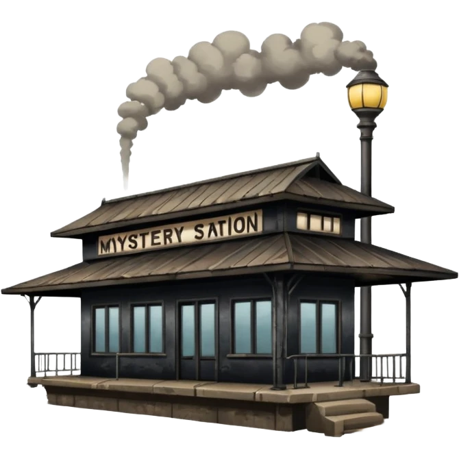 mistery train station emoji