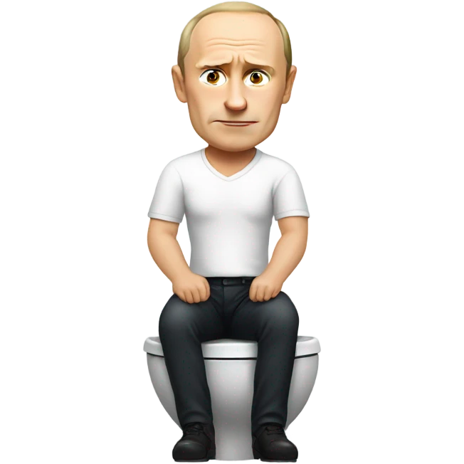 putin is sitting in the toilet emoji