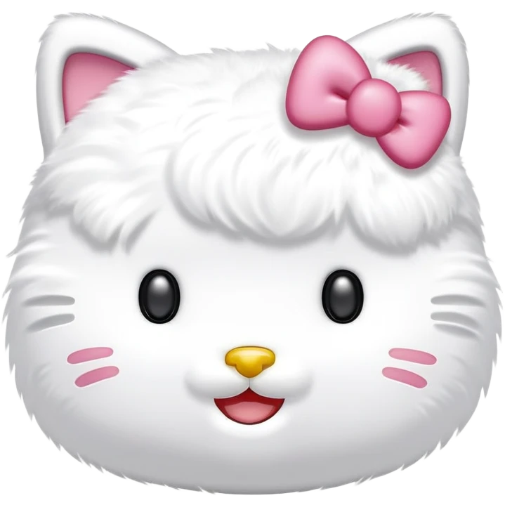 Hello kitty happy emoji