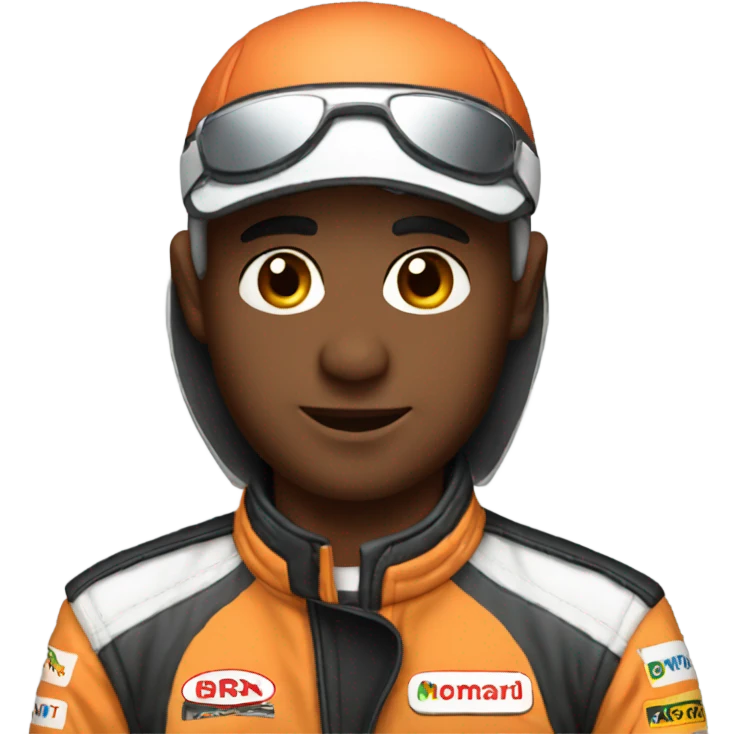 Race car driver emoji