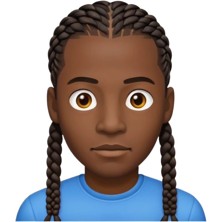 guy with cornrows emoji